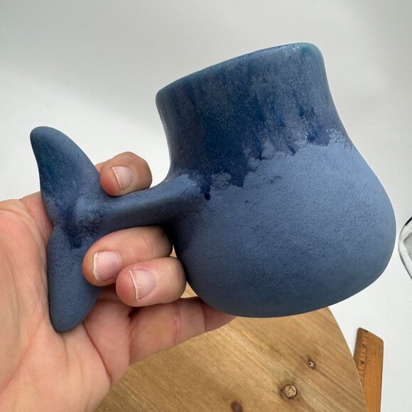 Wylie Dolphin tail mug cup blue green 2014 - Picture 4 of 11